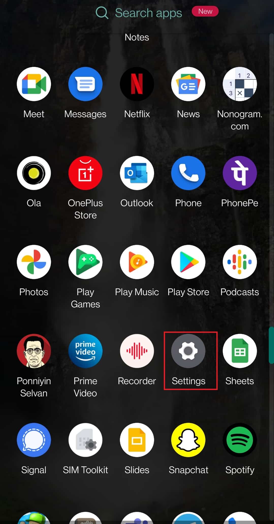 เปิดการตั้งค่าบนอุปกรณ์ของคุณ แก้ไข Google Voice เราไม่สามารถโทรหาคุณได้