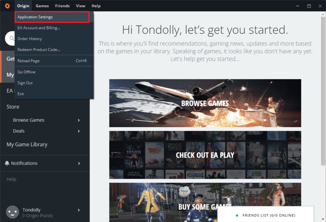 حدد إعدادات التطبيق. إصلاح تراكب الأصل لا يعمل في نظام التشغيل Windows 10