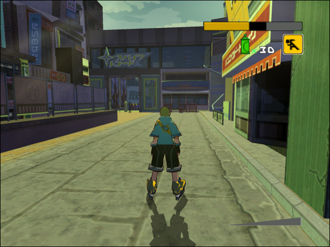 Jet Set Radio Future in esecuzione su macOS tramite xemu