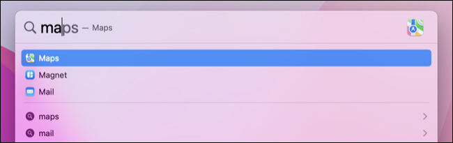 Ricerca Spotlight di macOS