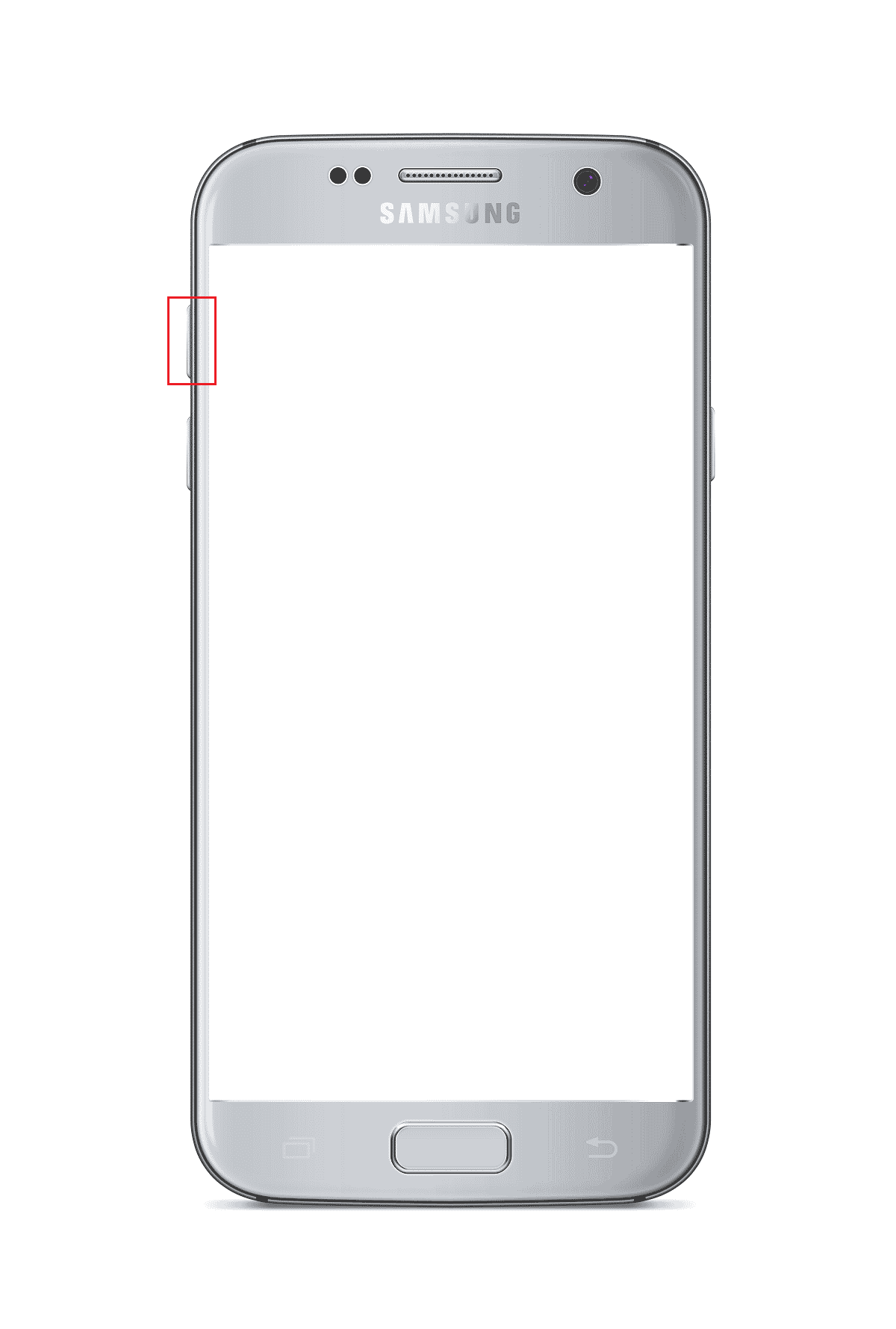 premere il pulsante di aumento del volume nel telefono Samsung Android