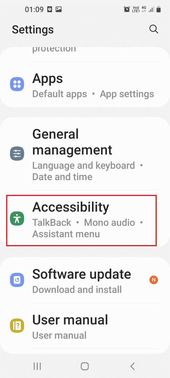Tocca la scheda Accessibilità. Cos'è la modalità Odin sul telefono Samsung