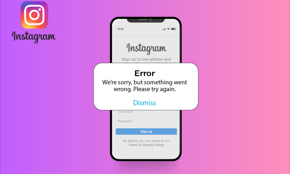 Remediați eroarea de conectare necesară pentru feedbackul Instagram