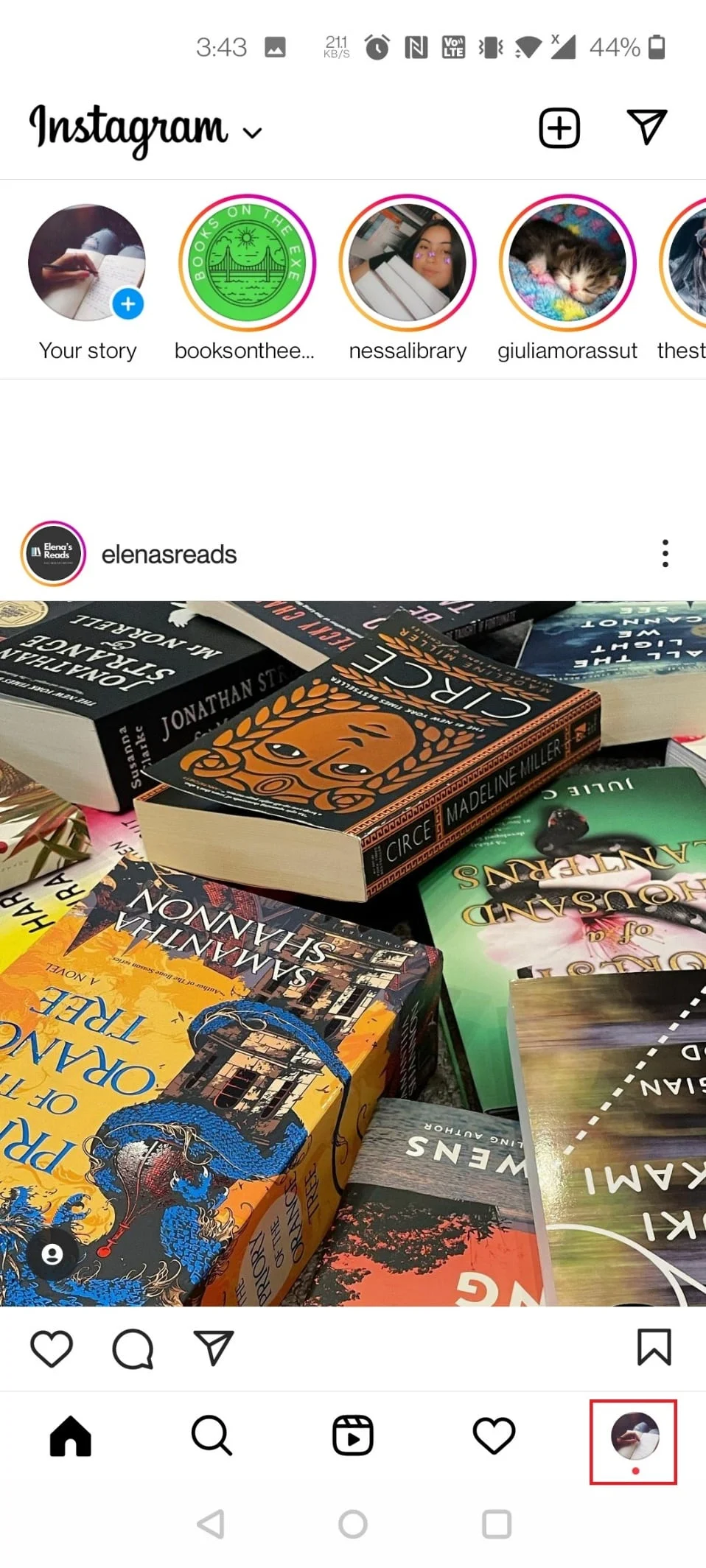 Atingeți imaginea de profil. Remediați eroarea de comentarii Instagram