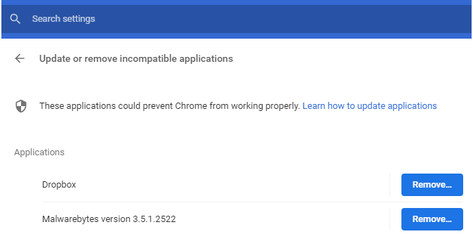 单击删除按钮 |修复 Google Chrome 在 Windows 10 上无响应