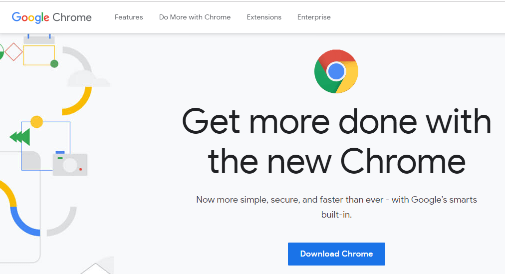 搜索下载Chrome并打开第一个链接