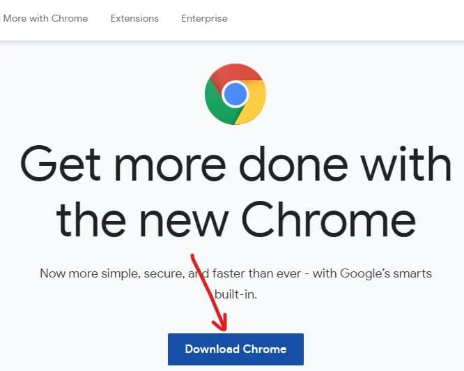 点击下载 Chrome