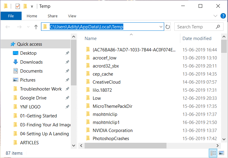 如何在 Windows 10 中删除临时文件