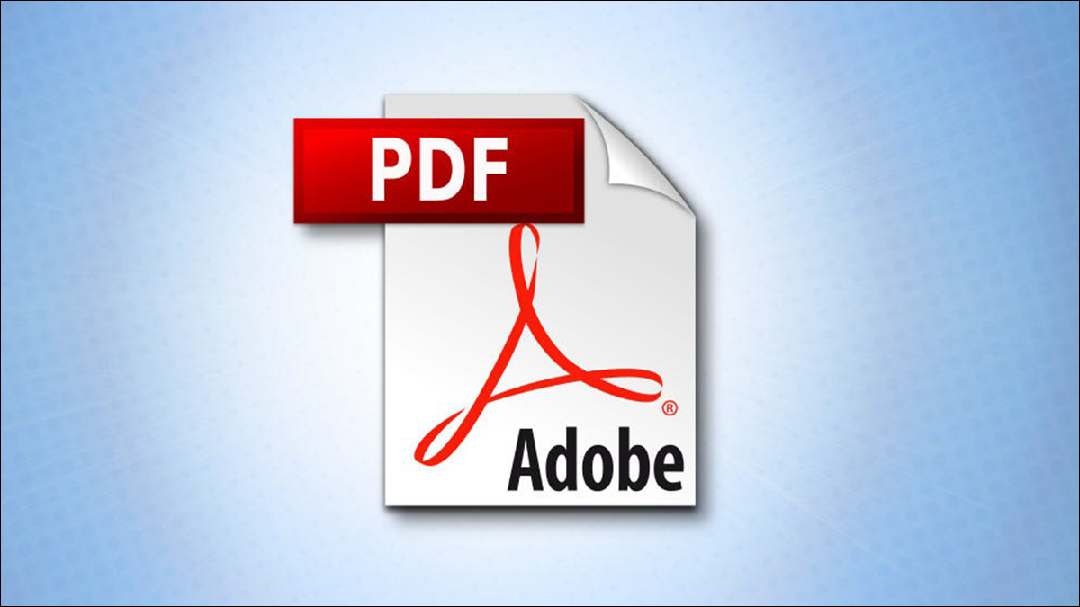 グラデーションの背景にAdobePDFロゴ。