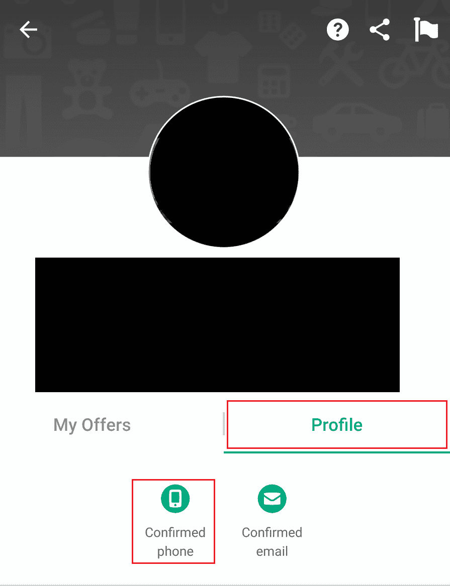Stuknij w zakładkę Profil - Potwierdzona opcja telefonu | Jak dezaktywować konto OfferUp