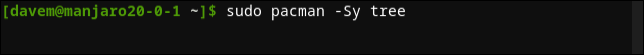 Memasang pohon di Manjaro