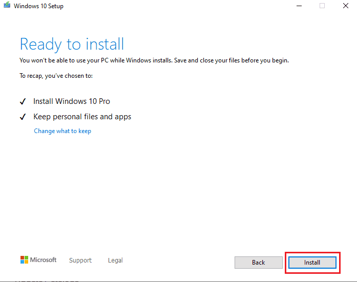 قم بتثبيت التحديث المتاح. إصلاح خطأ تحديث Windows 10 0xc1900204
