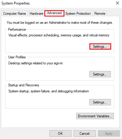 Faceți clic pe Setări | Remediați eroarea de memorie de referință Arma 3 în Windows 10