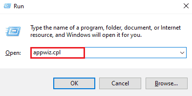 Tastați appwiz.cpl