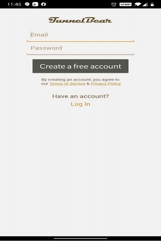 メールIDとパスワードを入力し、[無料アカウントの作成]をタップします| AndroidのGooglePlayエラーコード495を修正