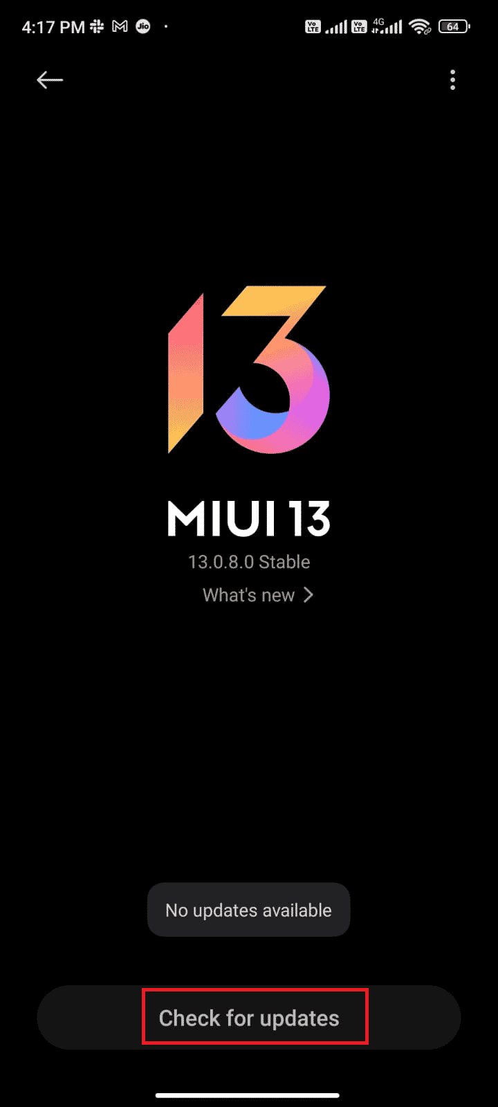 Androidを更新する