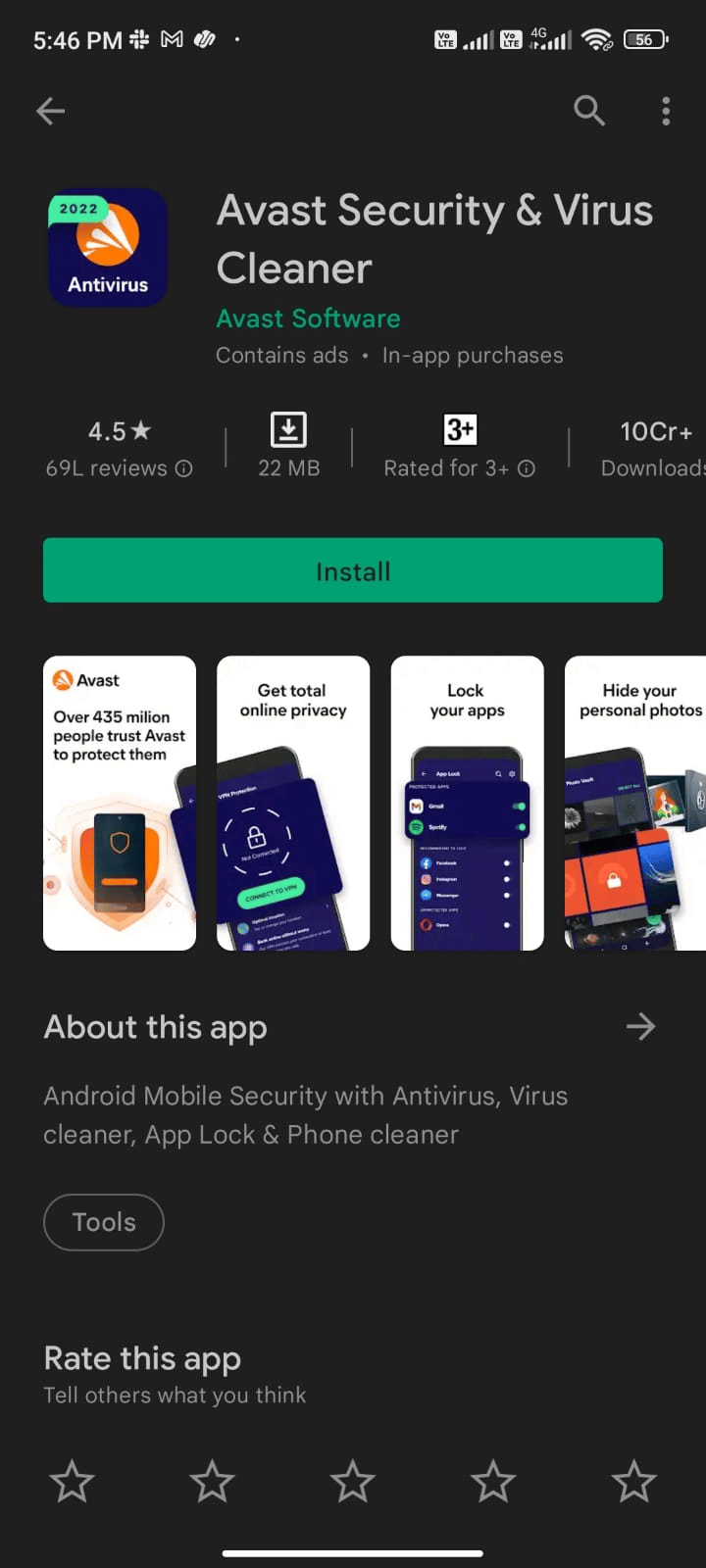 ウイルス対策アプリをインストールする| AndroidのGooglePlayエラーコード495を修正
