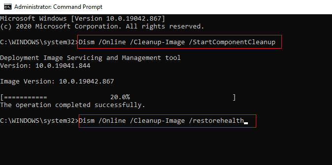 Dism Online Cleanup Image restorehealth