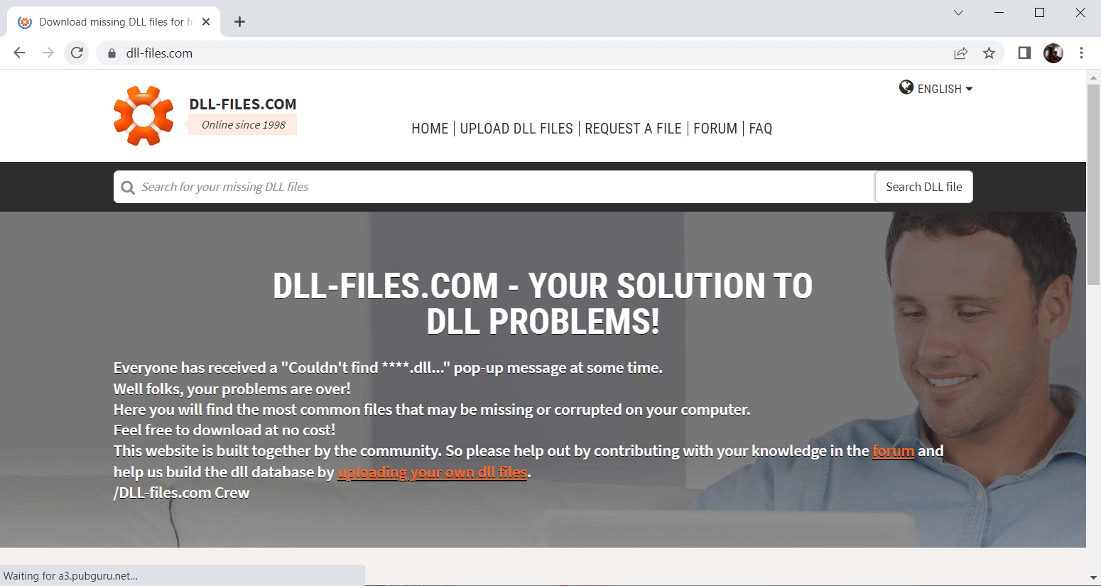 Buka halaman DLL FILES. Perbaiki Kesalahan di wsclient.dll di Windows 10