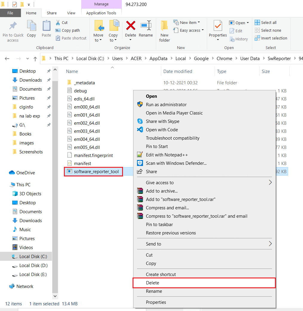 klik kanan pada alat reporter perangkat lunak dan pilih opsi Hapus. Perbaiki Alat Reporter Perangkat Lunak Penggunaan CPU Tinggi di Windows 10