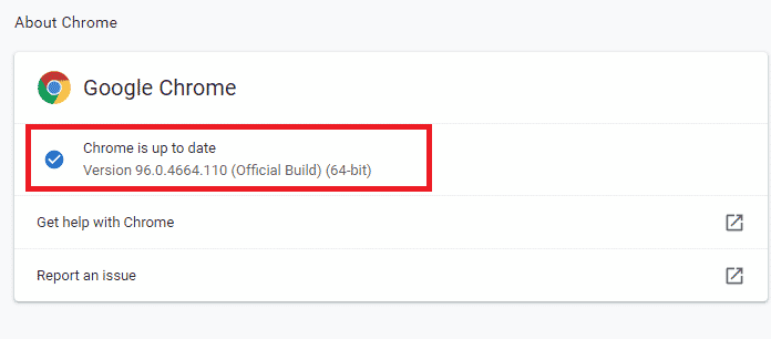 Chrome sudah diperbarui. Perbaiki Alat Reporter Perangkat Lunak Penggunaan CPU Tinggi di Windows 10