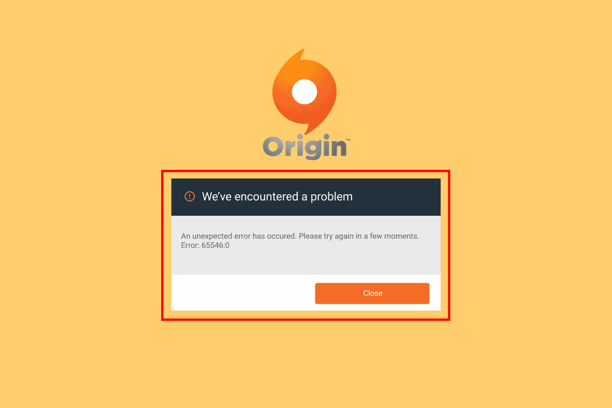 Perbaiki Kesalahan Asal 65546:0 di Windows 10