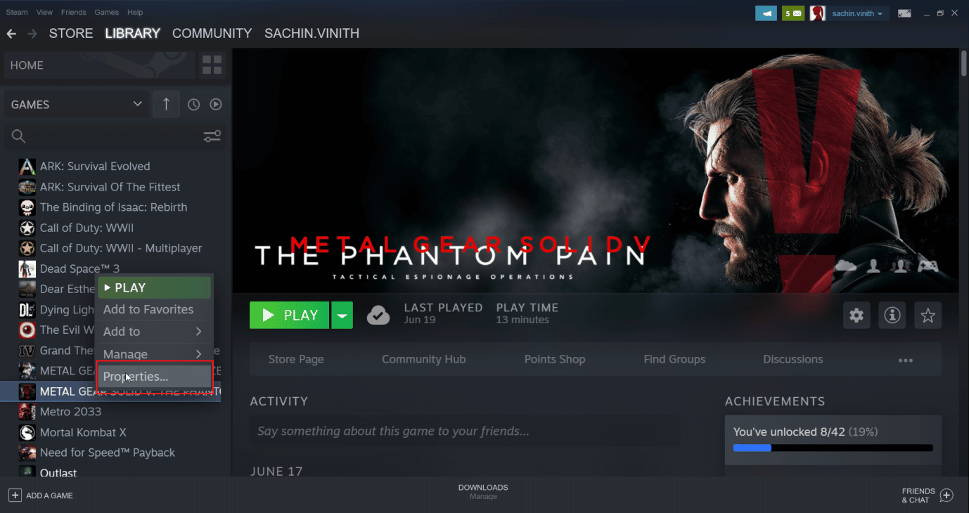 klik kanan pada game dan klik properti. Cara Membuat Steam Hapus Simpanan Cloud