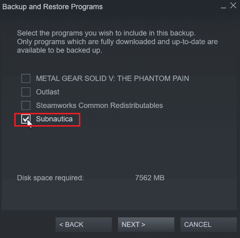 klik pada kotak centang subnautica. Cara Membuat Steam Hapus Simpanan Cloud
