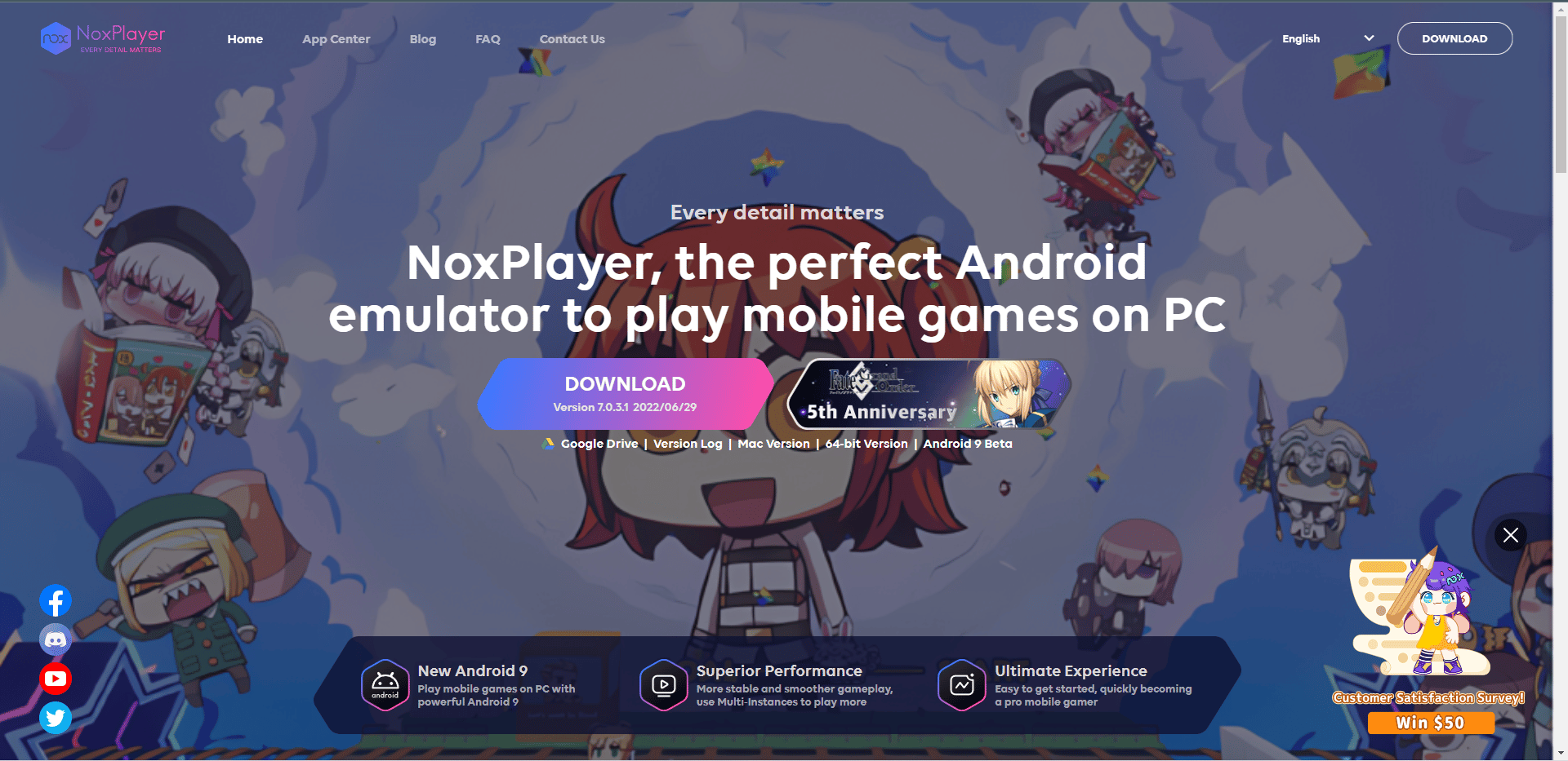 Nox oynatıcı resmi web sitesi