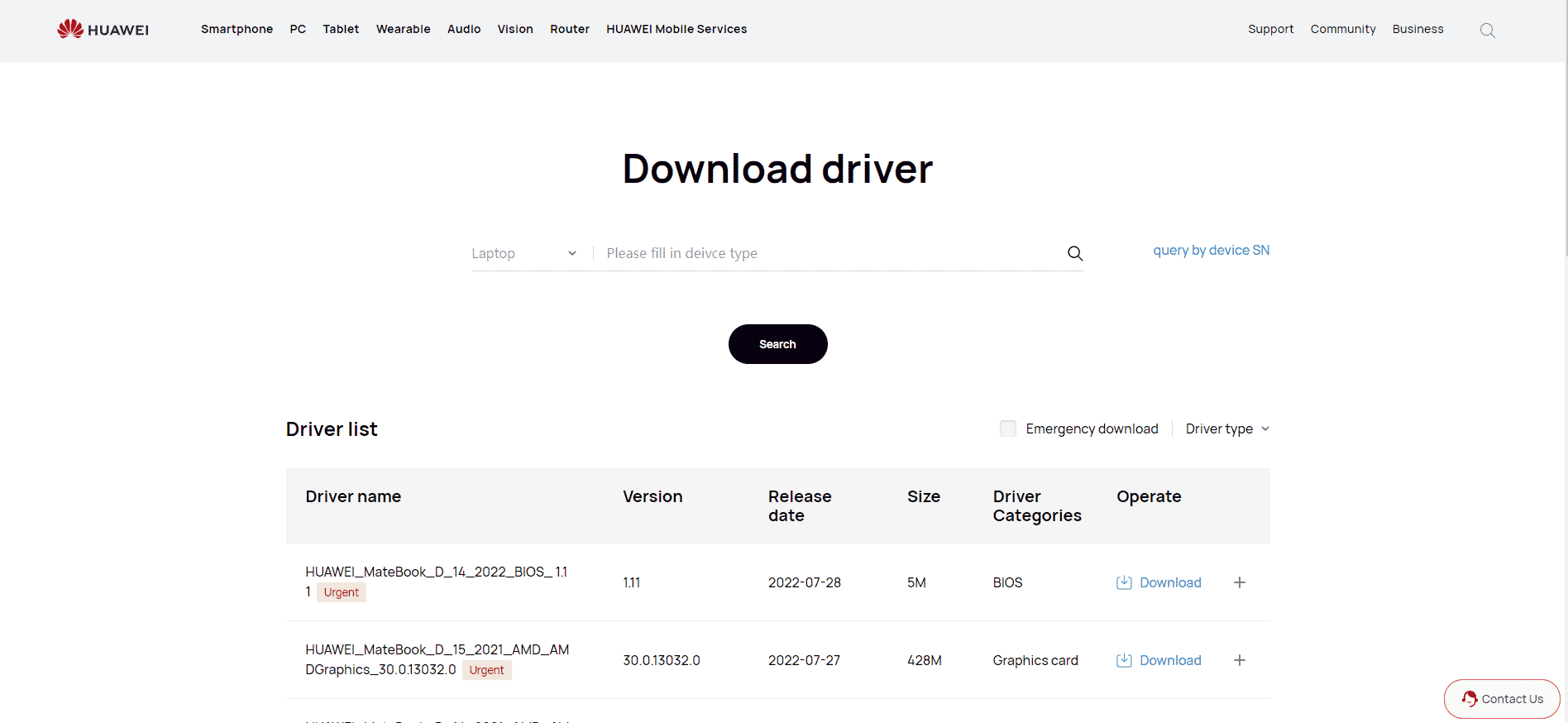 Huaweiドライバーのダウンロードページ。 Huaweiモデムのロックを解除する方法