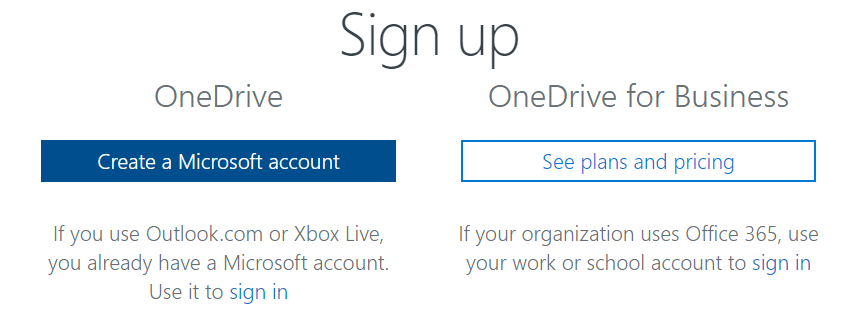 单击创建 Microsoft 帐户按钮