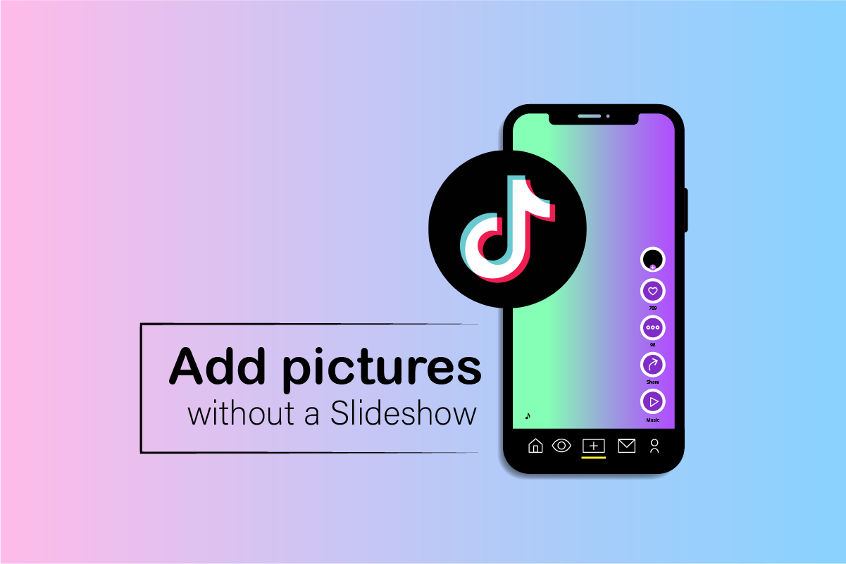 スライドショーなしでTikTokビデオに写真を追加する方法