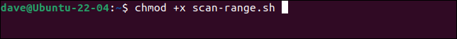 chmod+xオプションを使用してスクリプトを実行可能にする