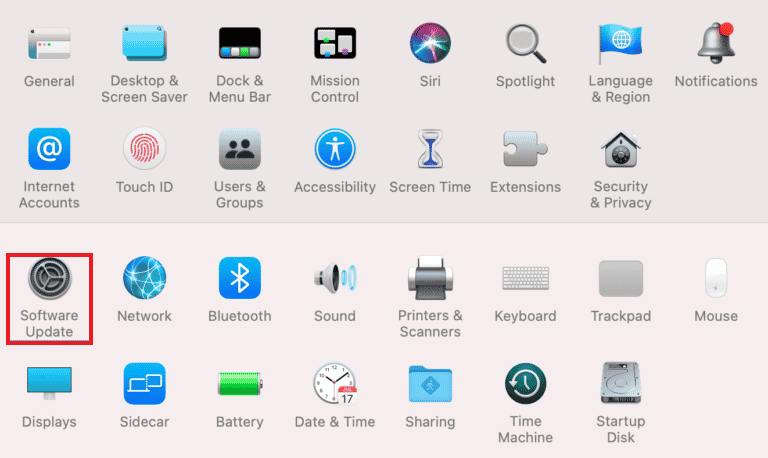 ソフトウェアアップデートをクリックします。 Macのエラーコード36とは何ですか