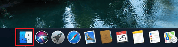 MacでFinderアイコンを選択します