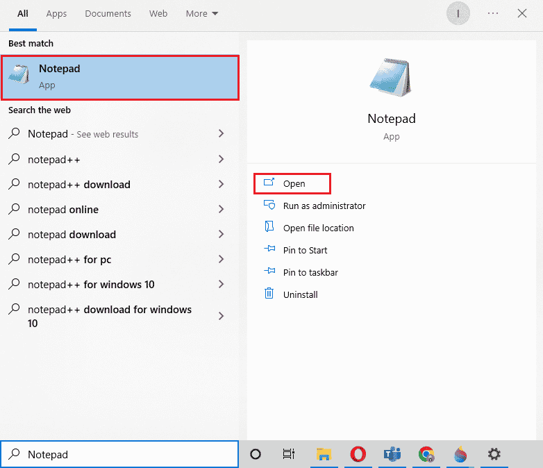 Deschide Notepad. Fix FiveM nu a putut încărca Citizen DLL în Windows 10