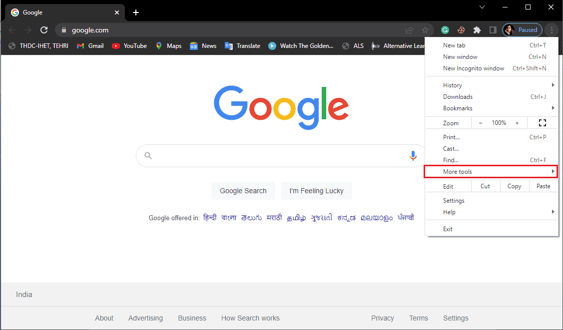 kliknij więcej narzędzi