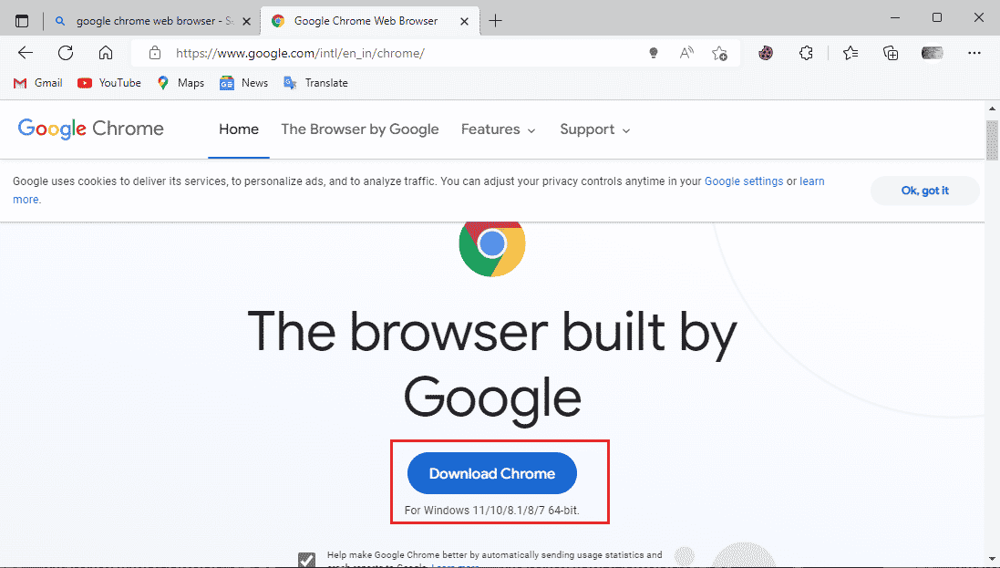 kliknij pobierz chrome. Napraw błędy Chrome podczas wyszukiwania szkodliwego oprogramowania