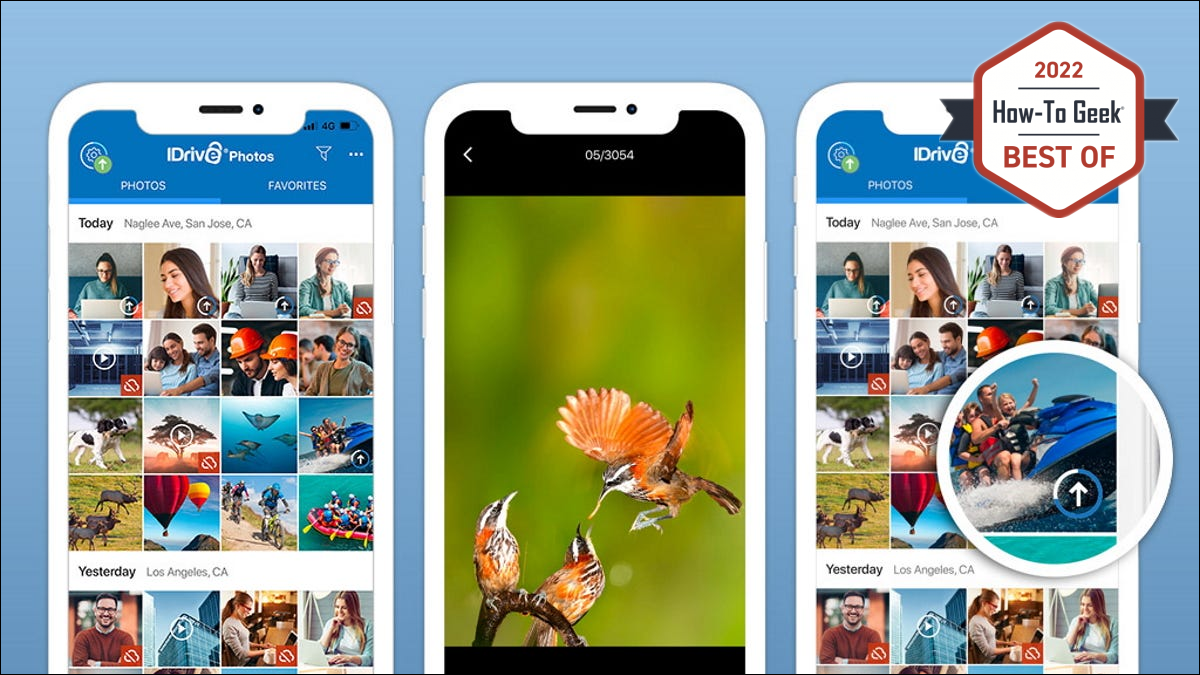 Fotos werden auf das iDrive auf dem Telefon hochgeladen