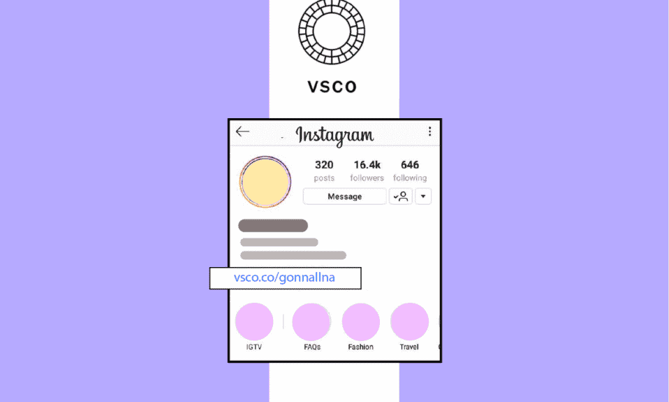 كيفية وضع رابط VSCO في سيرتك الذاتية على Instagram