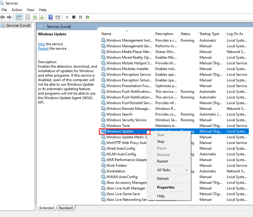 Réinitialisez les composants de mise à jour Windows. Correction de l'erreur OneDrive 0x8004de40 dans Windows 10