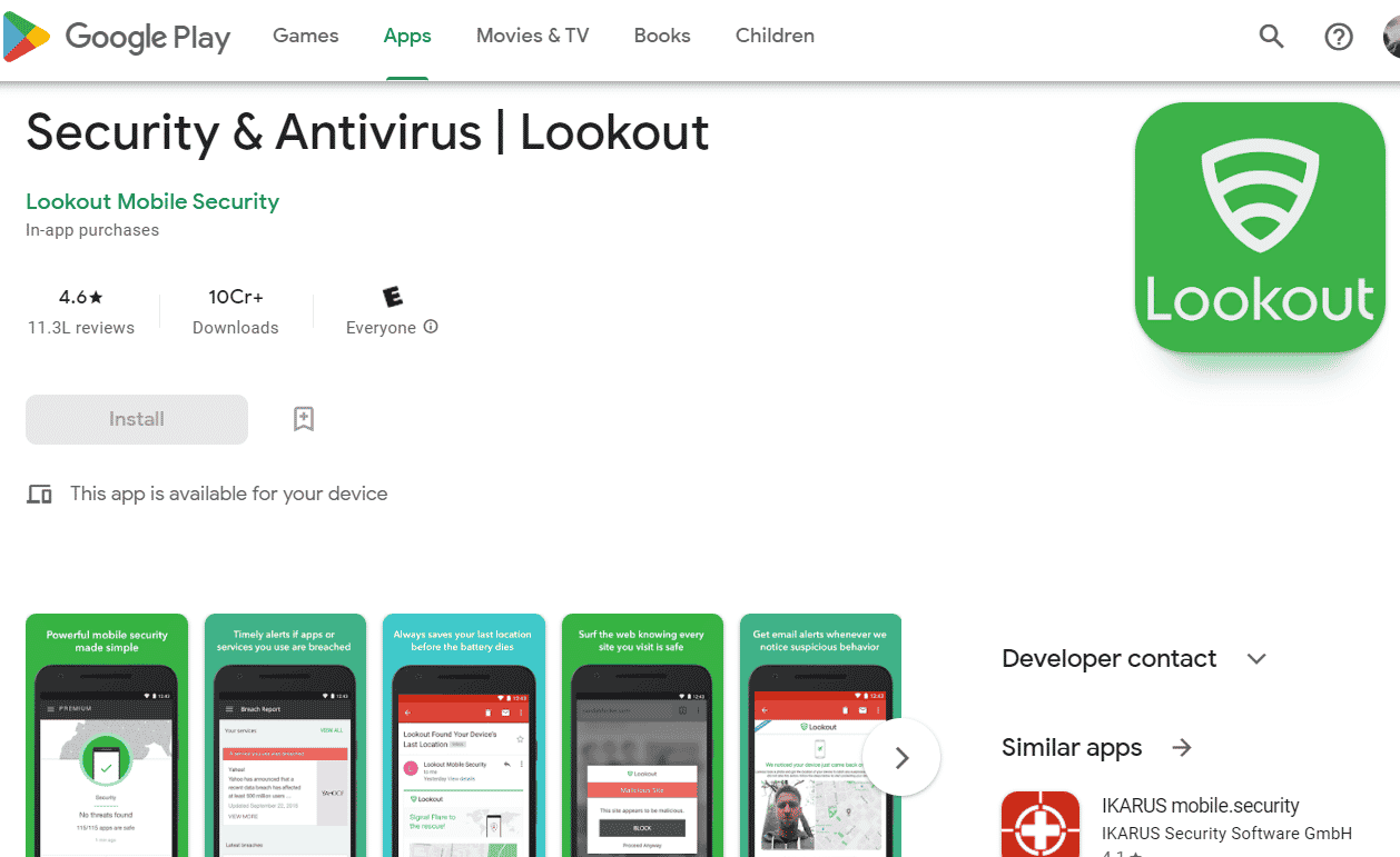 Gözcü Oyun Mağazası | Lookout.com telefonumu bul