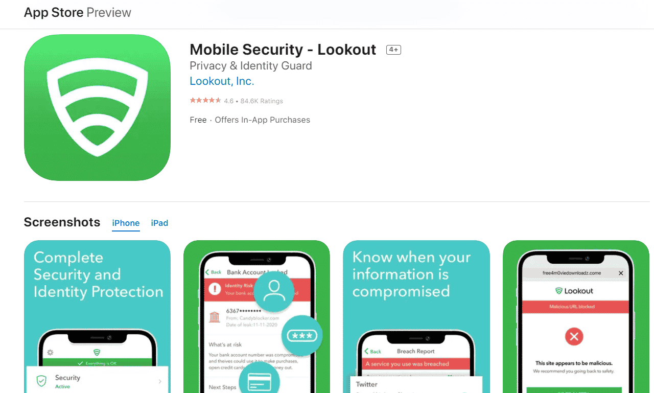 Lookout iOS Uygulama Mağazası | Lookout.com telefonumu bul