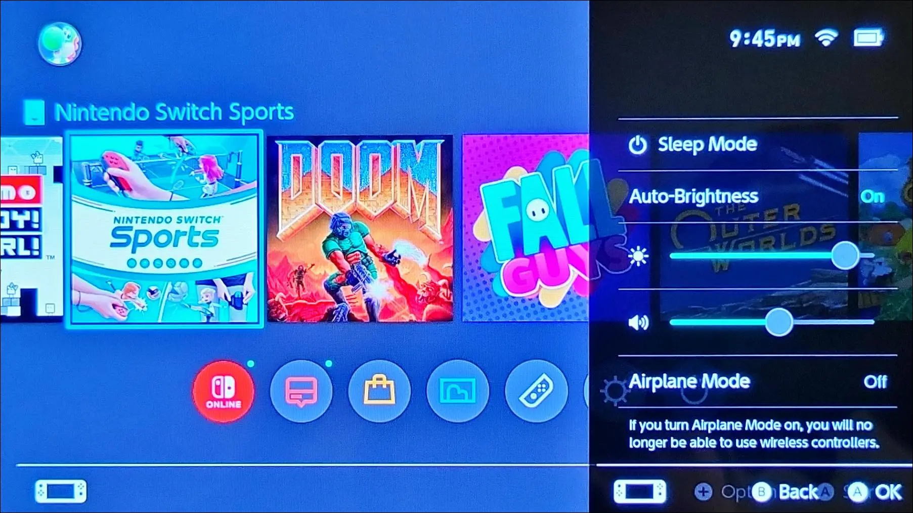 Панель кнопки «Домой» Nintendo Switch