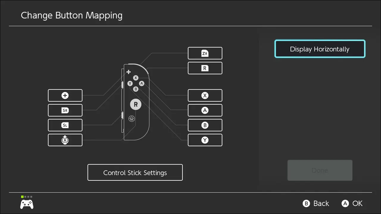 Сопоставление контроллера Nintendo Switch