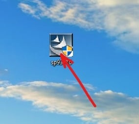 デスクトップにダウンロードしたBIOSアイコンをダブルクリックします
