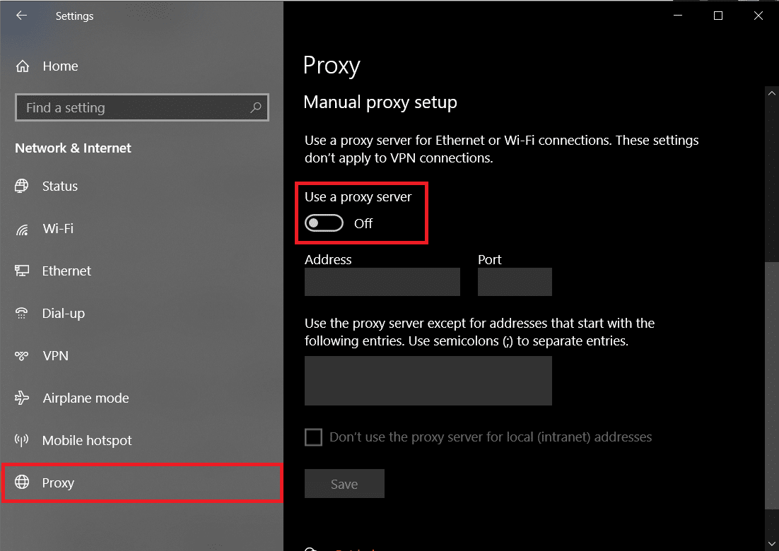 menonaktifkan server proxy. Kenapa Facebook Saya Tidak Update