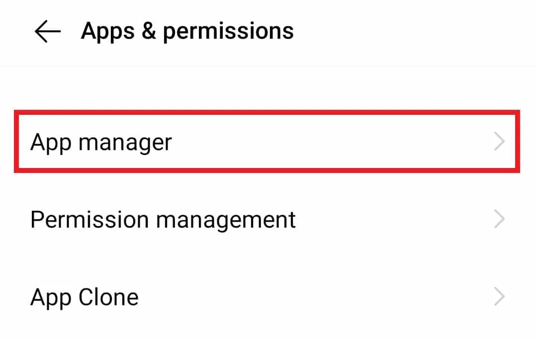 Wybierz Menedżer aplikacji. Napraw błąd analizy podczas wprowadzania $ w systemie Windows 10