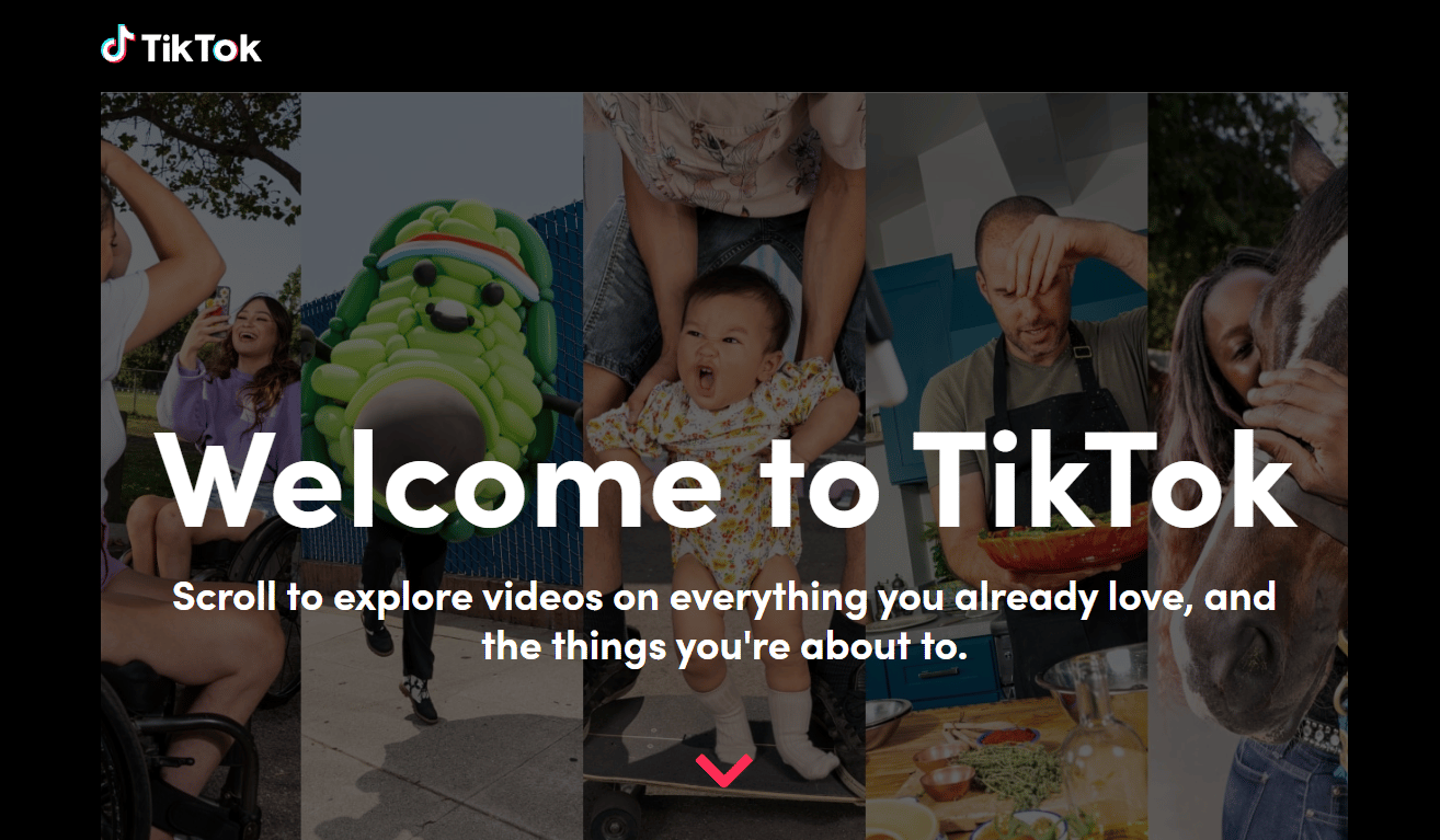 Halaman Jelajahi TikTok