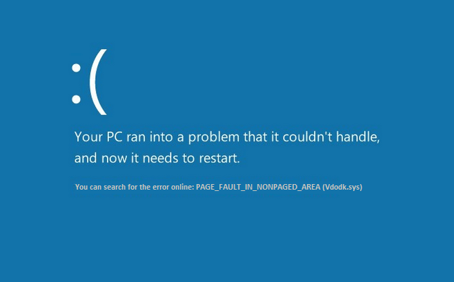 Windows10の非ページ領域エラーでのページフォールトを修正